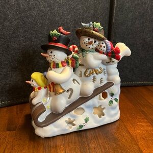 PartyLite Snowbell Family Tealight Holder NIB‎ Rare and Retired P8537